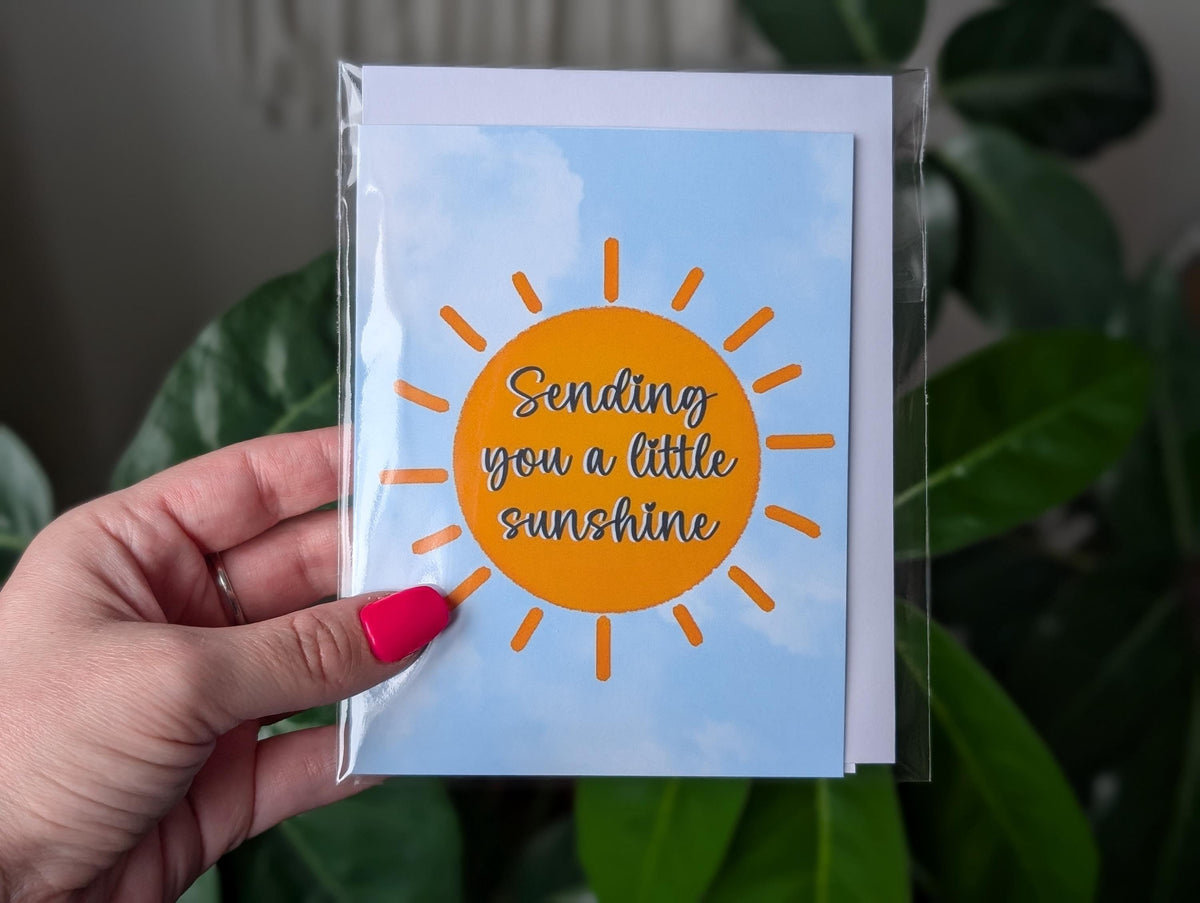 Sending You Sunshine Card, Uplifting Greeting Card, Cheer Up Card, Thinking of You Greeting Card, Send a Smile, Just Because Greeting Card