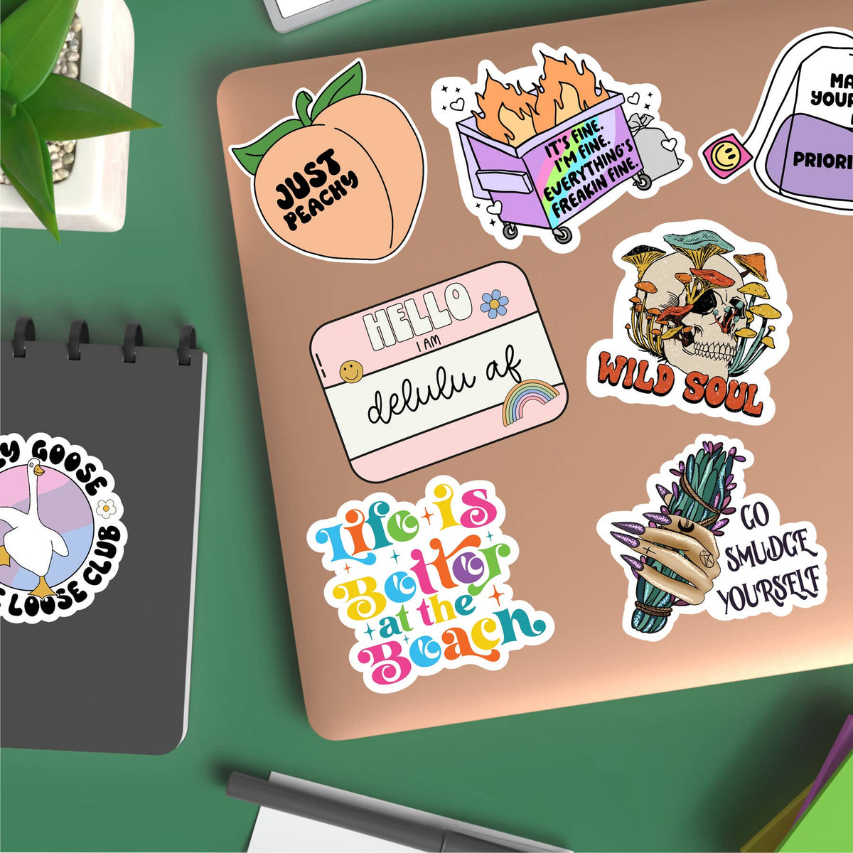 Reading Frogs Cute Book Lover Sticker