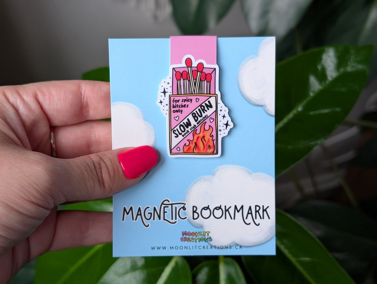 Slow Burn Magnetic Bookmark | Spicy Bookish Matchbook Design