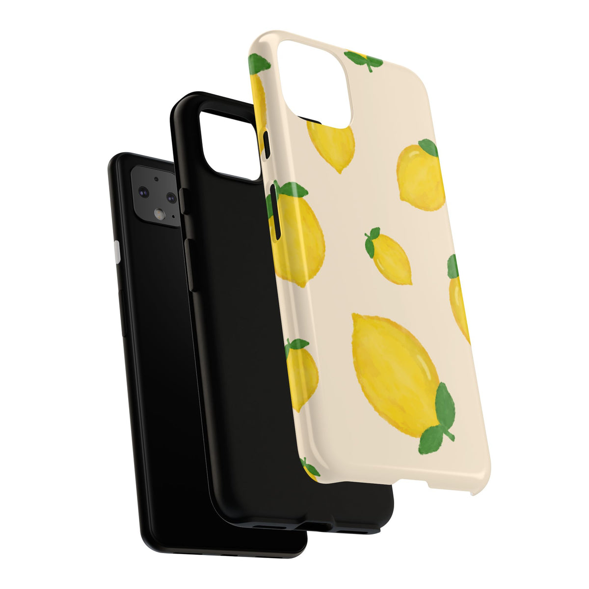 Lemon Print Phone Case, Vibrant Lemon Design, Cute Citrus Case, Gift for Fruit Lovers, Summer Vibe Accessories