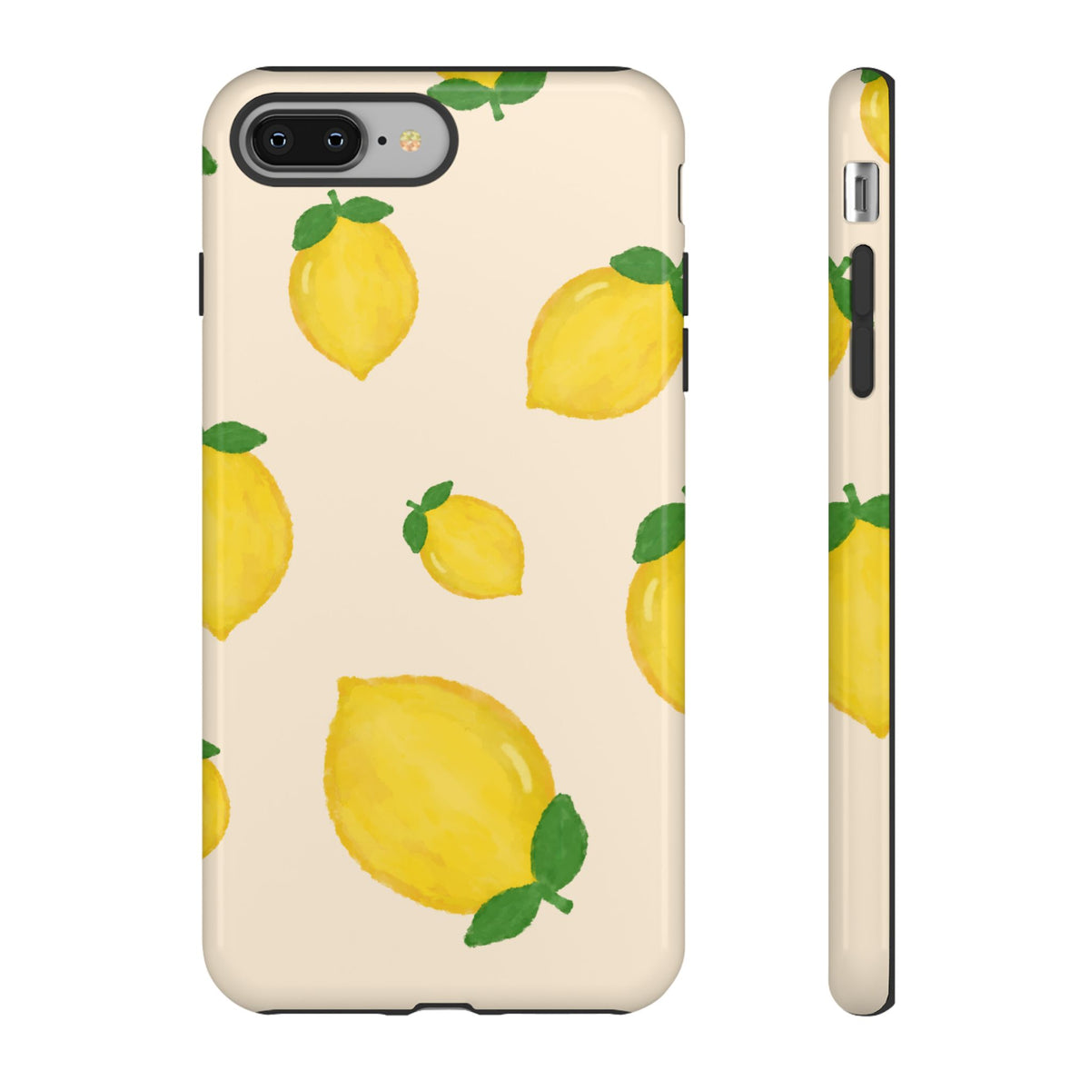 Lemon Print Phone Case, Vibrant Lemon Design, Cute Citrus Case, Gift for Fruit Lovers, Summer Vibe Accessories