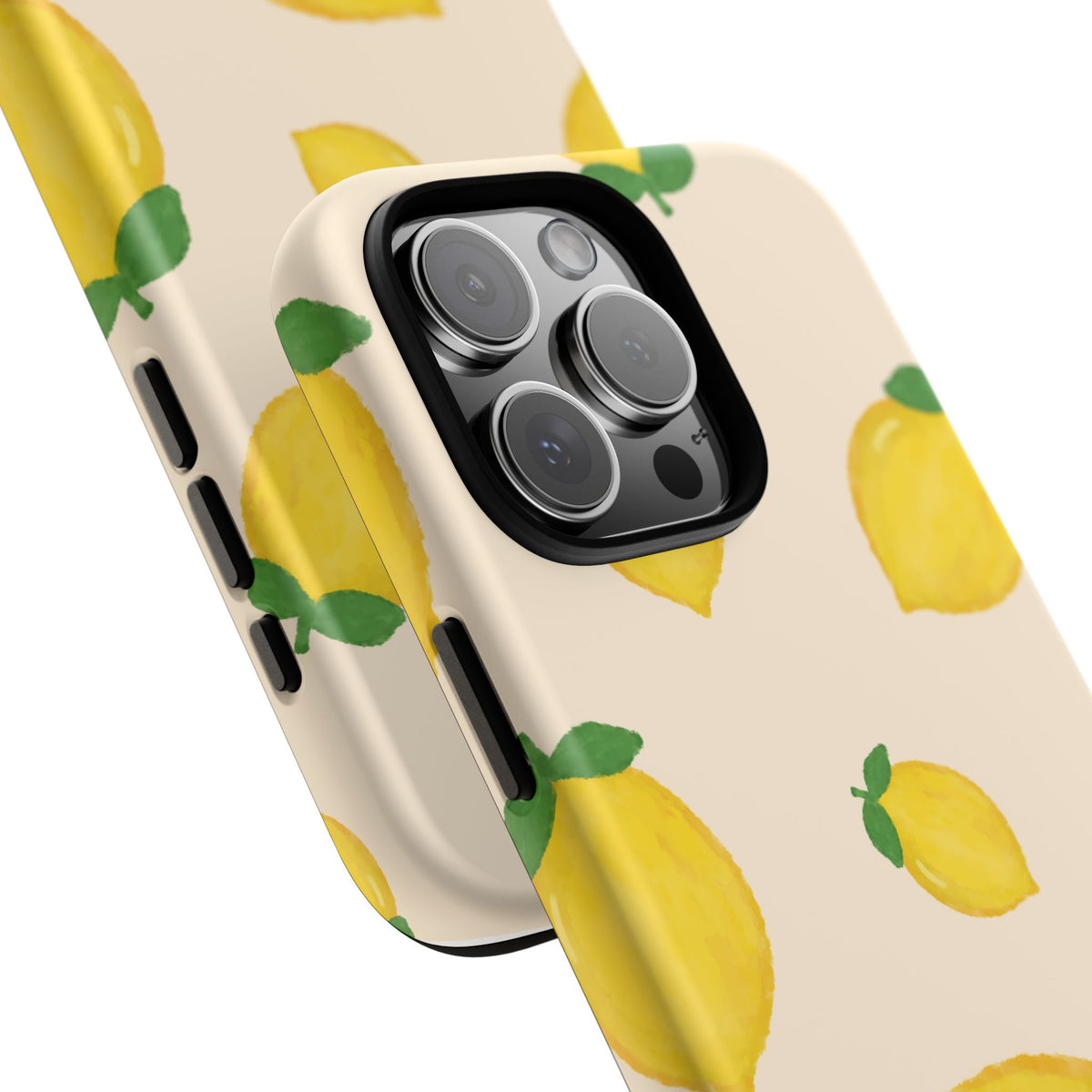 Lemon Print Phone Case, Vibrant Lemon Design, Cute Citrus Case, Gift for Fruit Lovers, Summer Vibe Accessories