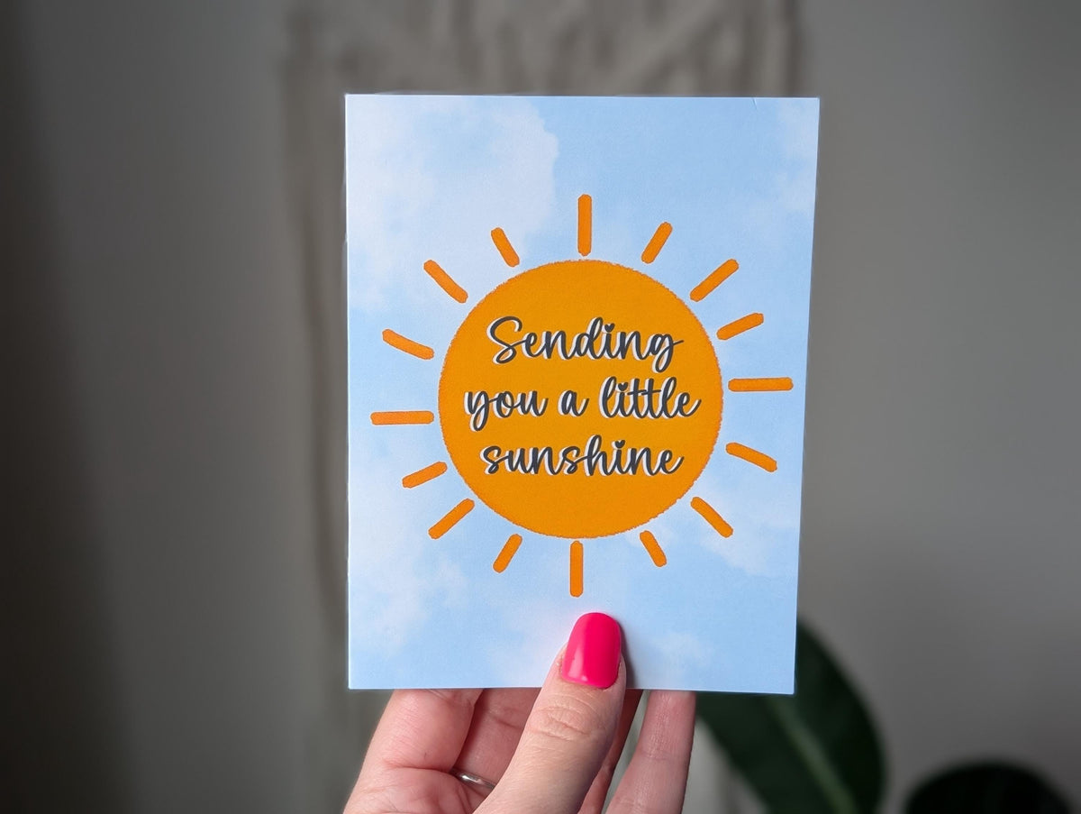 Sending You Sunshine Card, Uplifting Greeting Card, Cheer Up Card, Thinking of You Greeting Card, Send a Smile, Just Because Greeting Card