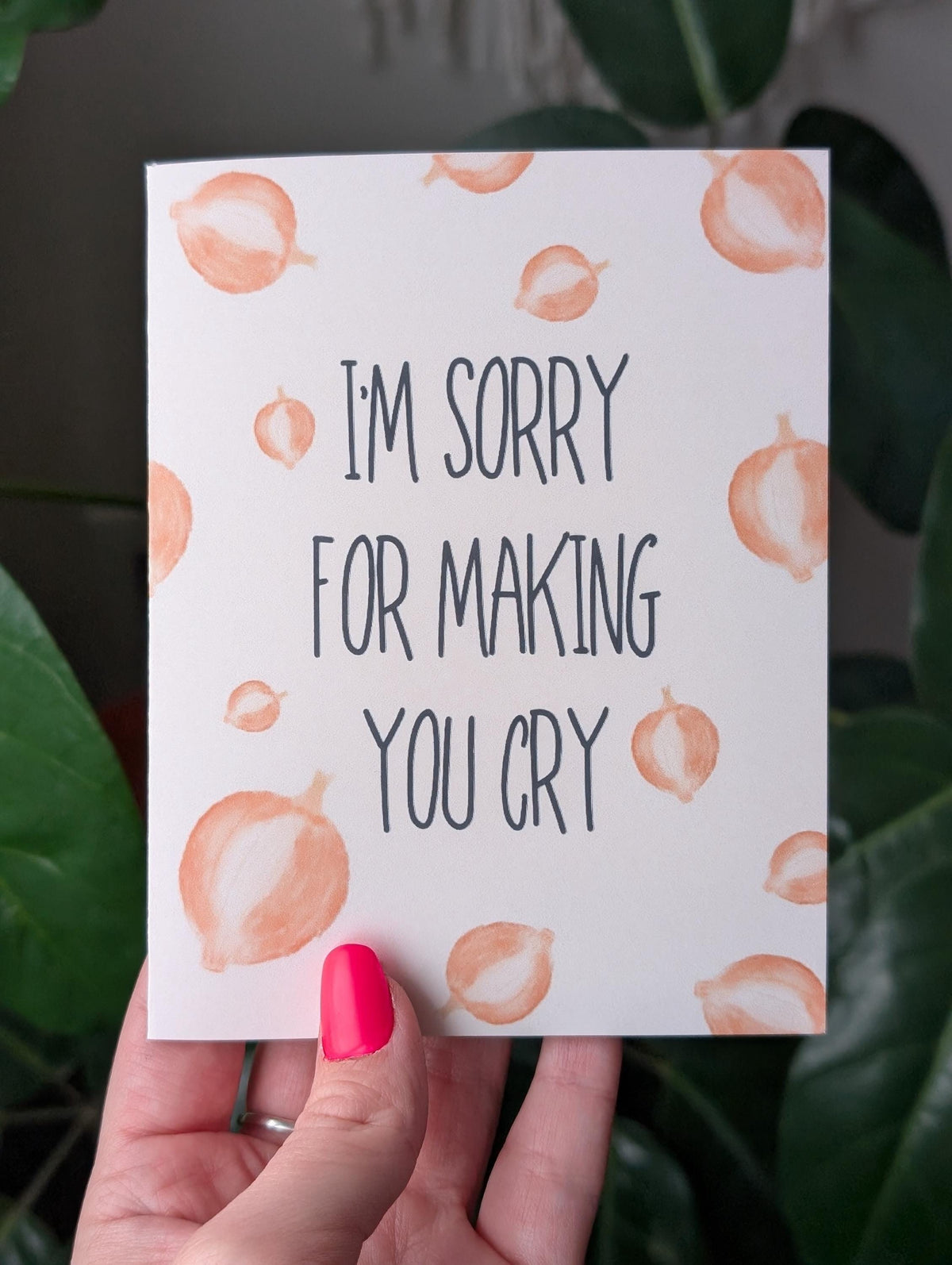 I'm Sorry for Making You Cry Apology Card