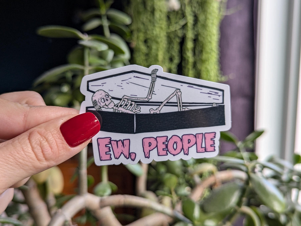 Ew People Introvert Vinyl Sticker