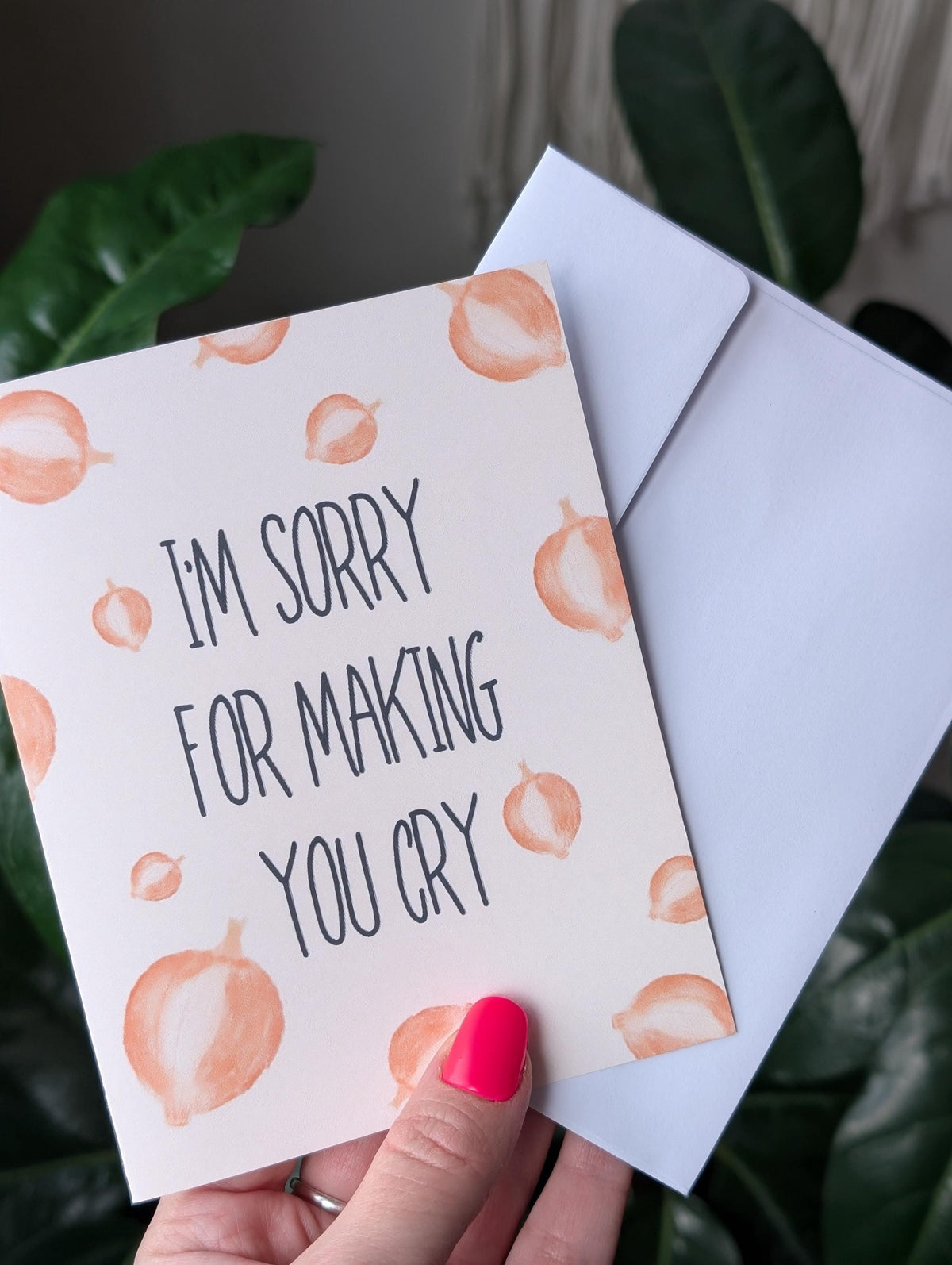 I'm Sorry for Making You Cry Apology Card