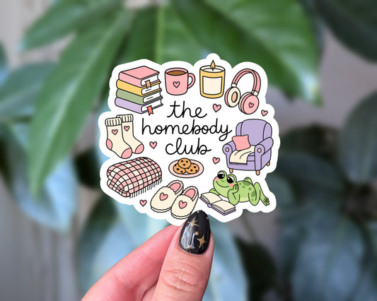The Homebody Club Sticker
