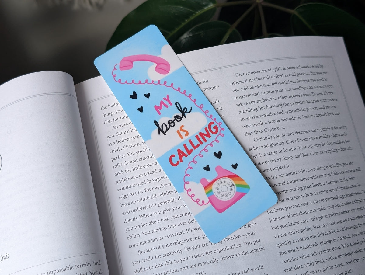 My Book Is Calling Bookmark