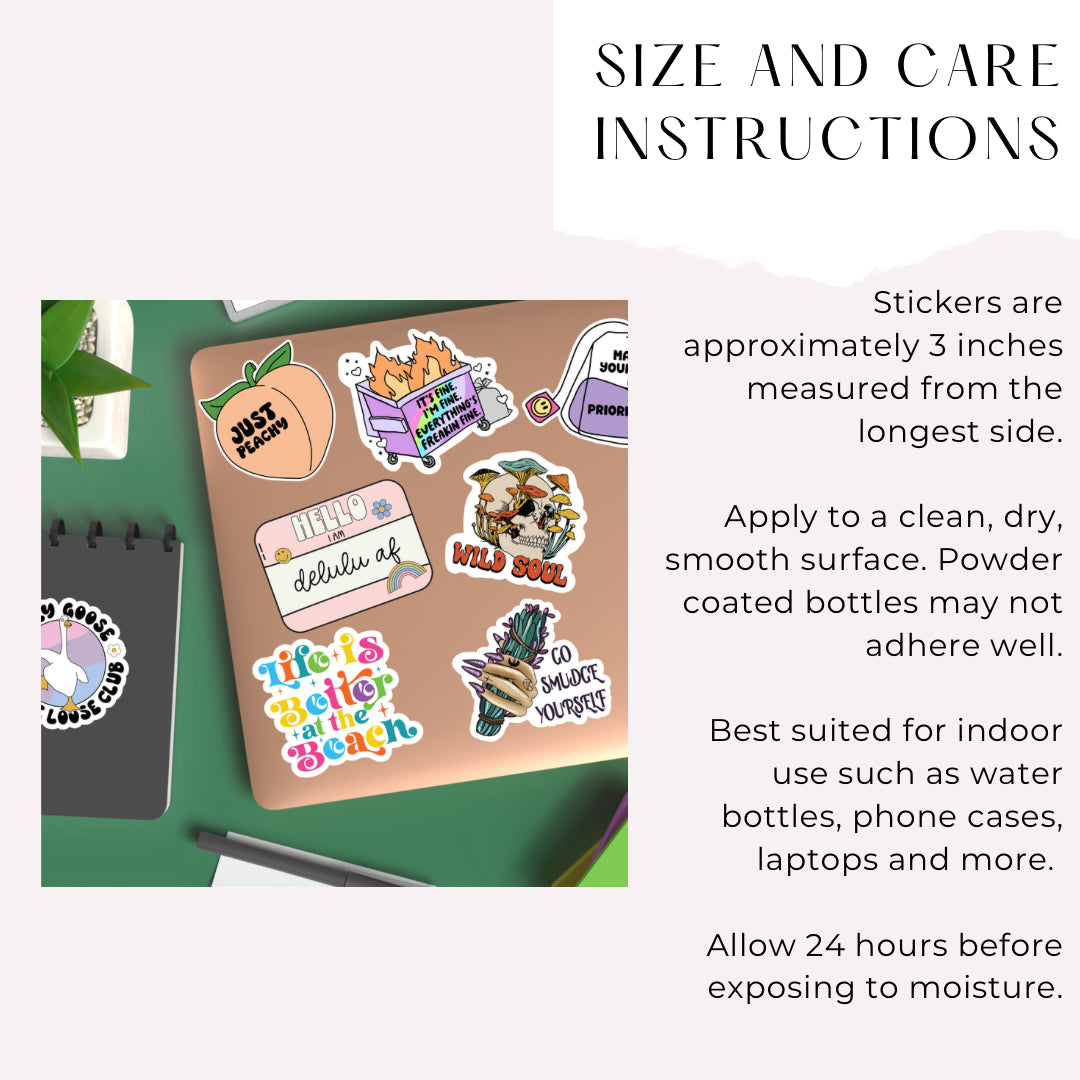 Born To Be Brave Monkey Sticker – Viral Monkey Punch Trend