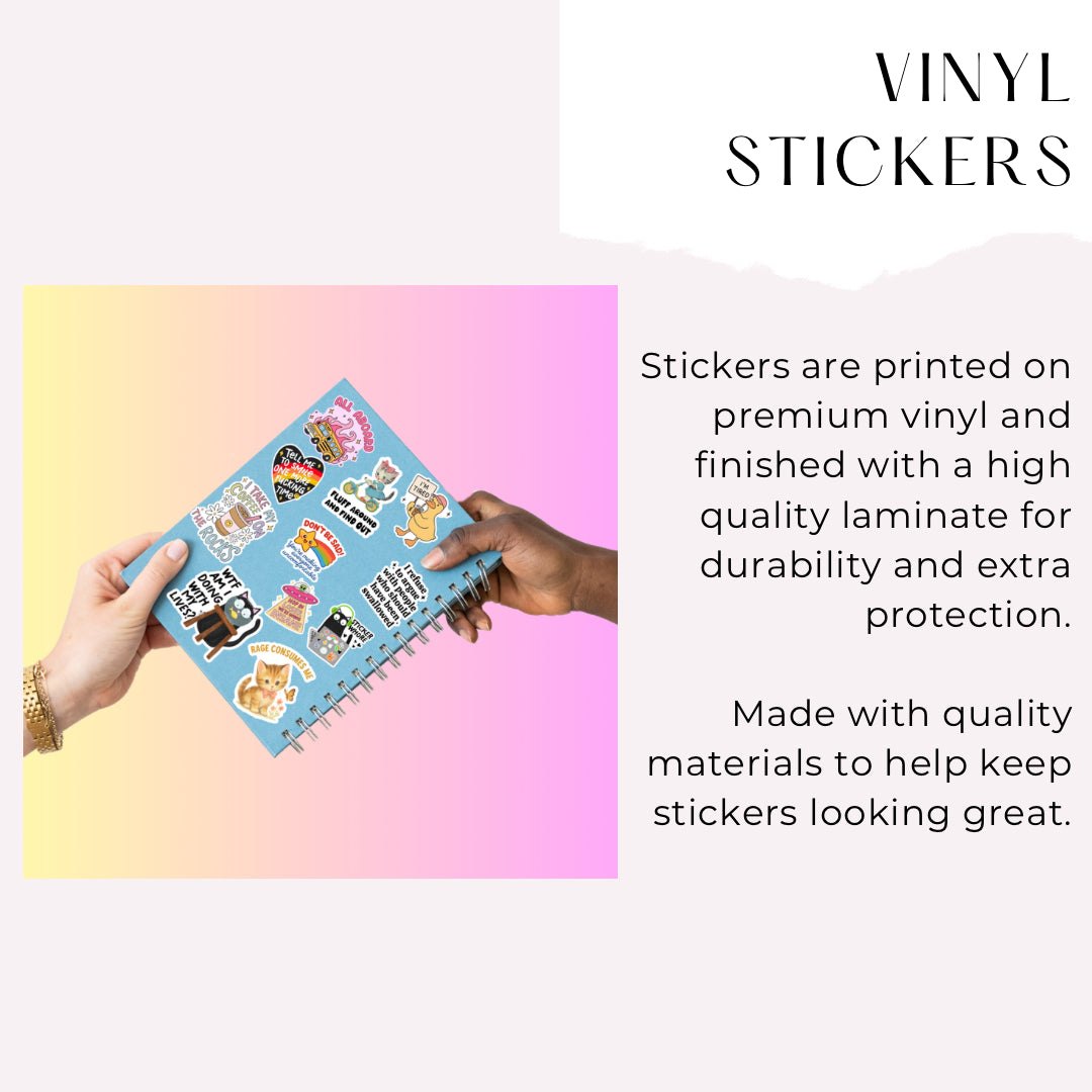 Born To Be Brave Monkey Sticker – Viral Monkey Punch Trend